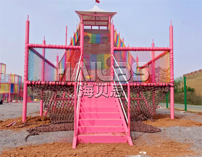 山西晉城司徒小鎮(zhèn)無(wú)動(dòng)力樂(lè)園安裝完畢