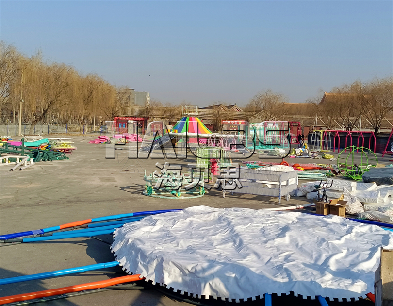 河北邯鄲無(wú)動(dòng)力樂園施工現(xiàn)場(chǎng)