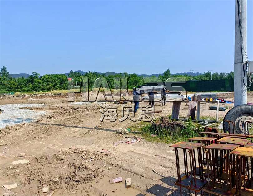 湖北麻城無動(dòng)力樂園施工現(xiàn)場(chǎng)
